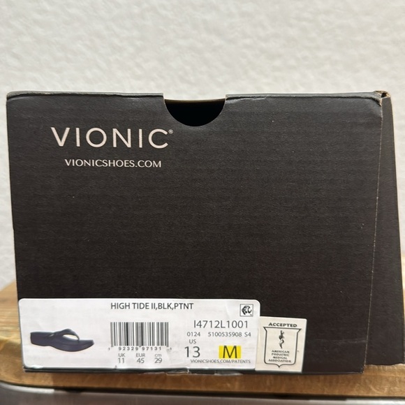 Vionic High Tide ll Black Patent Platform Size 13 - Picture 7 of 7